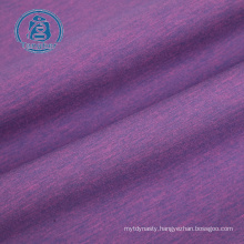 air layer fabric polyester spandex interlock cationic melange stretch scuba knit fabric for dress